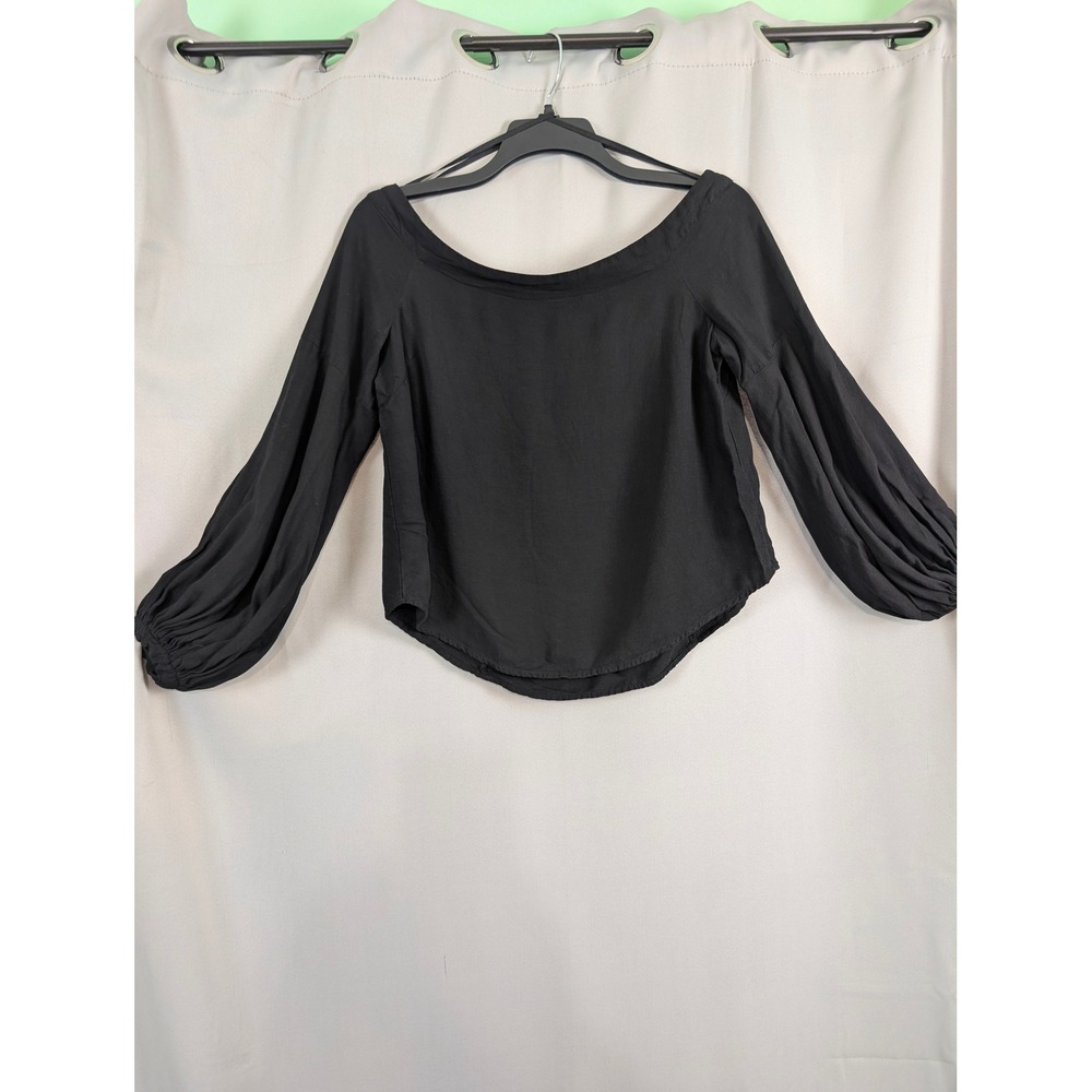 Floreat Blouse Women 8 Black Excellent Anthropologie
